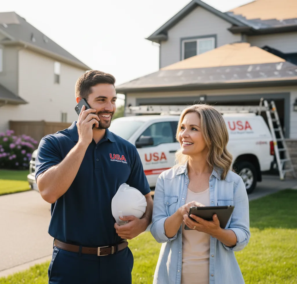 USA Roof Repair Experts customer support in Anderson